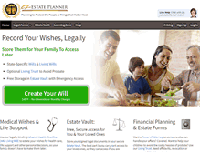 Tablet Screenshot of ezestateplanner.com